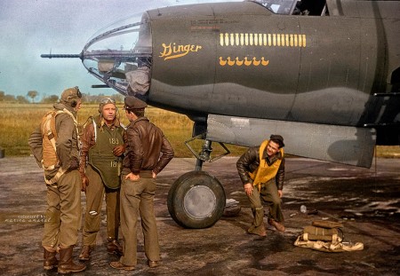 二战中美国制造的B-26“劫掠者”(Marauder)轰炸机。(Courtesy of Marina Amaral)