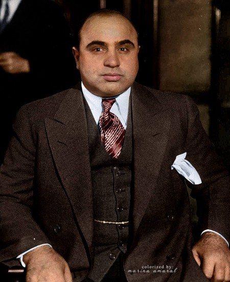艾尔方斯‧加百列‧卡彭(Alphonse Gabriel Capone,1899-1947,昵称艾尔‧卡彭)美国黑手党成员,曾是芝加哥犯罪集团的首领。(Courtesy of Marina Amaral)